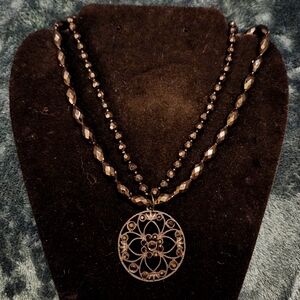 VTG 20" Double Strand Beaded Bobbles Necklace